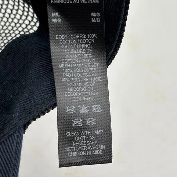 Nike Jordan Rise Cap Trucker Hat White Black Navy Mesh M L "Jammin Frequency" - Picture 9 of 10